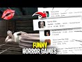 Trying funniest  horror games  best funny horror games ever  playing horror games