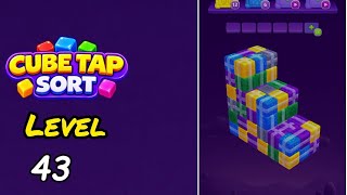 Cube Tap Sort Level 43 Walkthrough
