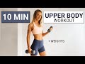 UPPER BODY WOKOUT with weights or bottles | Gigi De Lacroix upper body workout, weight loss