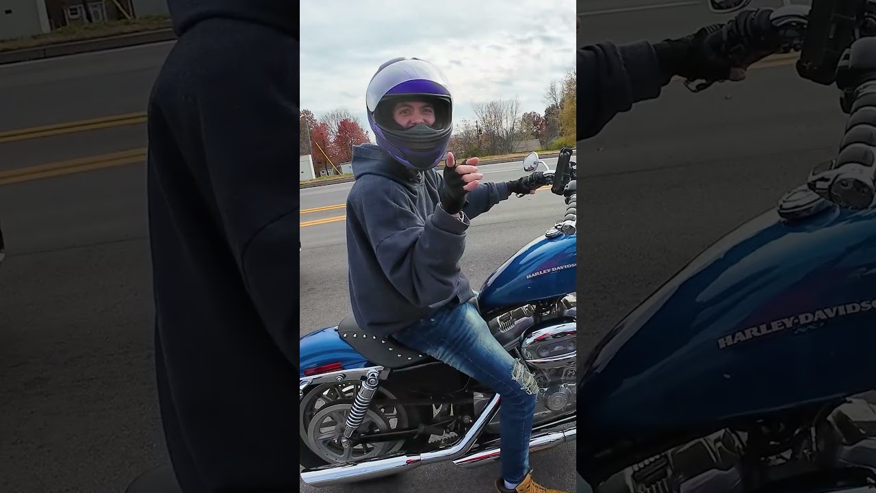 A New Harley Rider! #biker #twowheeler #bike #fypage #iseeyou #harleylife #cruiser #motorcycle