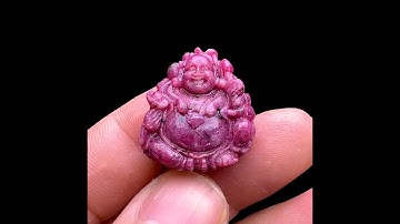 Mặt Phật Di Lặc - Đá Ruby Tự Nhiên #MRB-240705-02