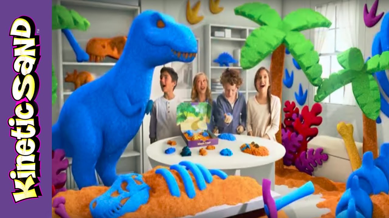 kinetic sand dino dig playset