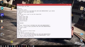 How to Create Locker using Notepad in Windows