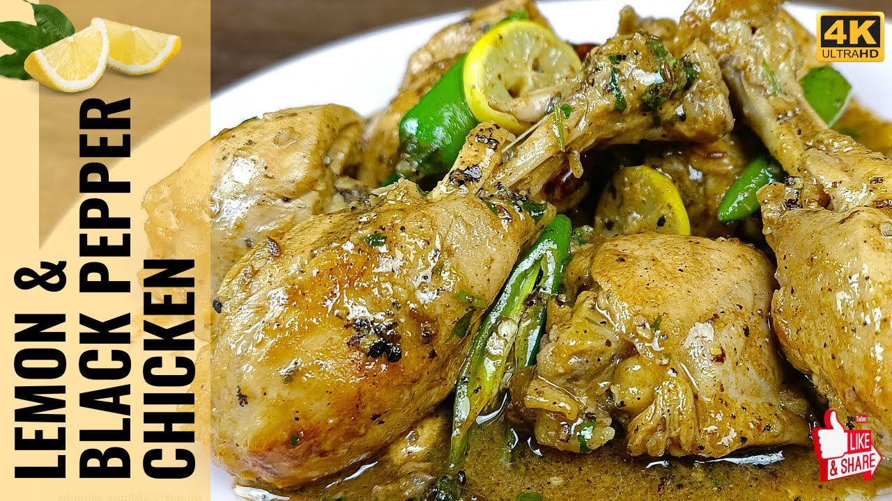 Lemon Black Pepper Chicken Recipe by AZ Flames 