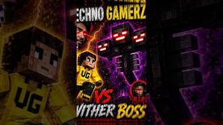 Wither Boss couldn't survive Techno Gamerz 💀🔥 #minecraft #technogamerz  #shorts #viral #gaming