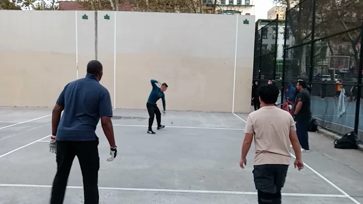 doubles handball: rookie & kenny vs phu & ant