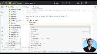 #Python Program For Finding Sum of Digits(In Hindi).@neelamvishwakarma4643