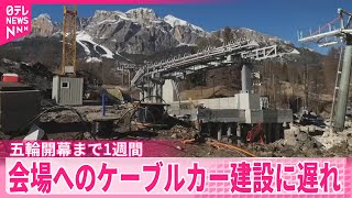 【イタリア】五輪会場へのケーブルカー建設工事、現在も続く