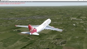 P3D V4 GSX Level 2 Takeoff, Flight, Landing & Tarmac Deboard PMDG Virgin Atlantic 747-400 CYYC