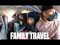 FLYING HOME WITH FOUR KIDS ON AN AIRPLANE | TRAVELING WITH KIDS FAMILY TRAVEL