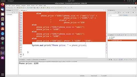 Java Tutorial 11: ternary operator