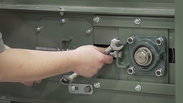 Ask Hytrol: How to properly tension and track a belt on the ABEZ