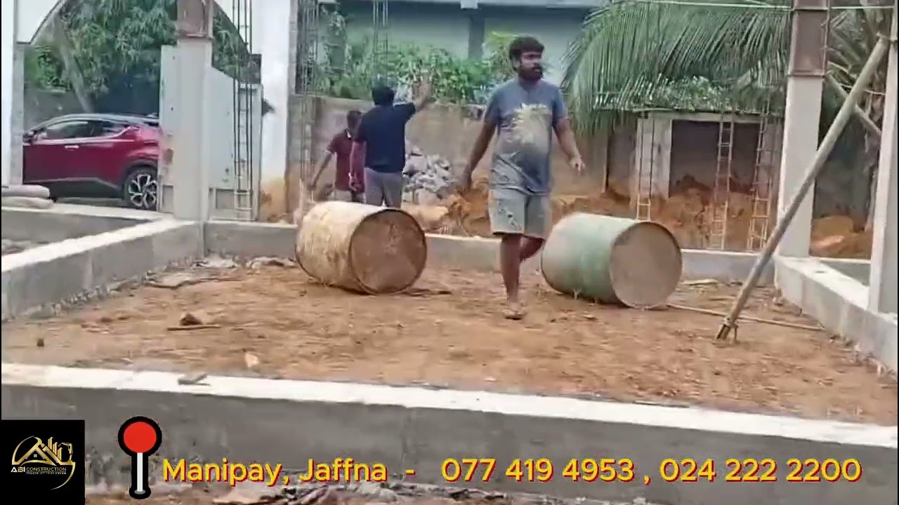 📍On going site - Manipay , Jaffna👷‍♂️Work process - Two - Storey Luxury House👷‍♀️