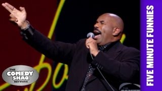 Steve Harvey⎢Sick Of This War!⎢Shaq's Five Minute Funnies⎢Comedy Shaq