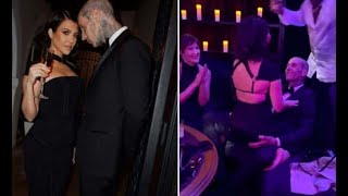 Kourtney Kardashian dances on top of Travis Barker at wedding