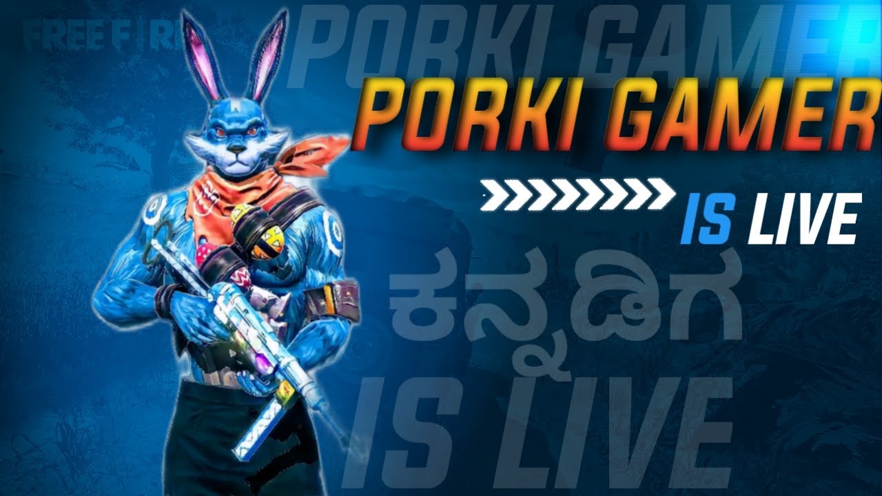 BR custom Live.. PORKI GAMER 💛❤ಕನ್ನಡ💛❤ #freefirelive #freefire #freefirekannada