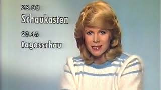 TV Ansage Karin Tietze-Ludwig ARD 2.3.1983