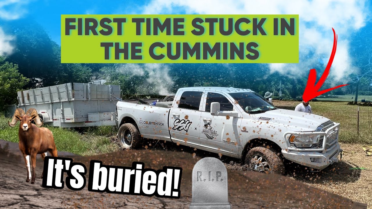 I GOT MY DUALLY STUCK AT THE SHOP!