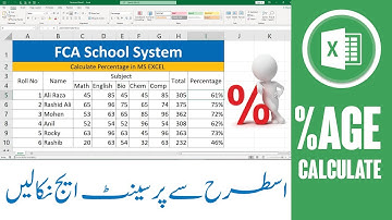 How to Calculate Percentage in MS Excel Urdu Hindi | Calculate Percentage Formula | Learn MS Excel