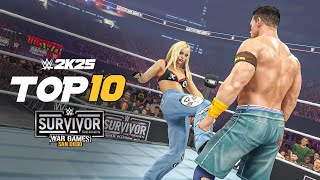 WWE 2K25: Survivor Series 2025 Top 10 Moments!