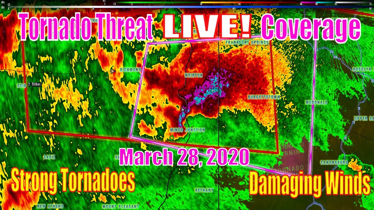 TORNADO THREAT LIVE COVERAGE - March 28, 2020- The Severe Weather ...