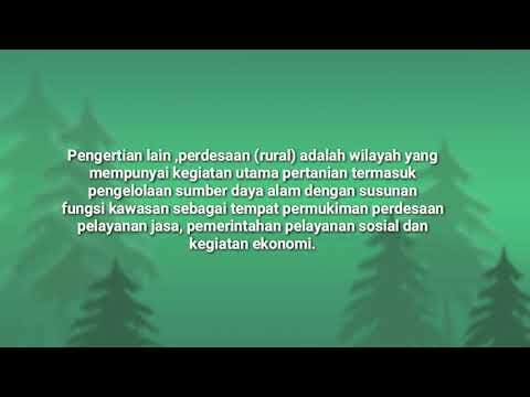 Video: Perkotaan Dan Pedesaan