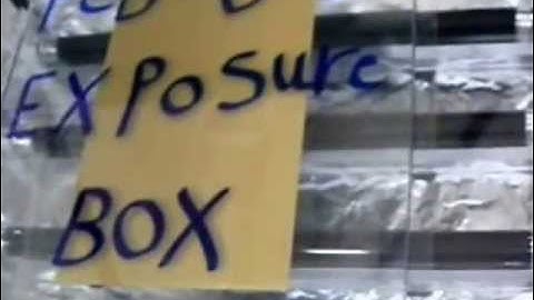 PCB UV Exposure Box project