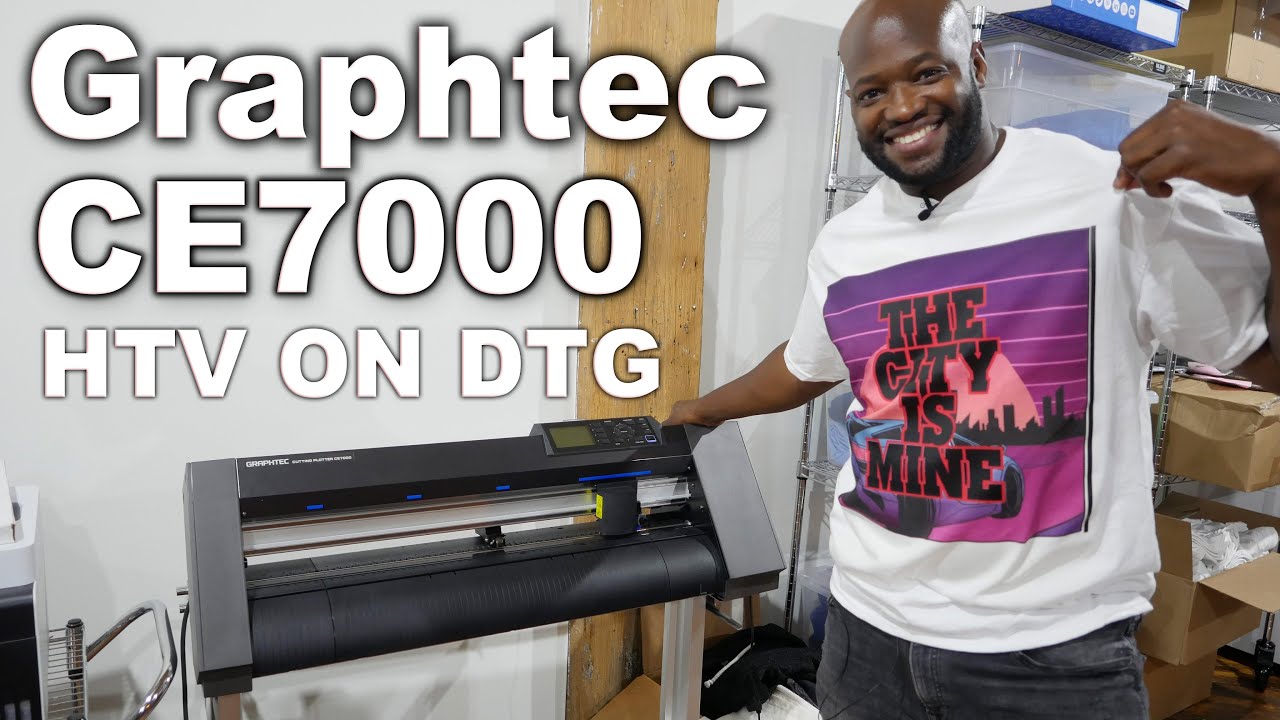 HTV on DTG Graphtec vinyl cutter tutorial YouTube