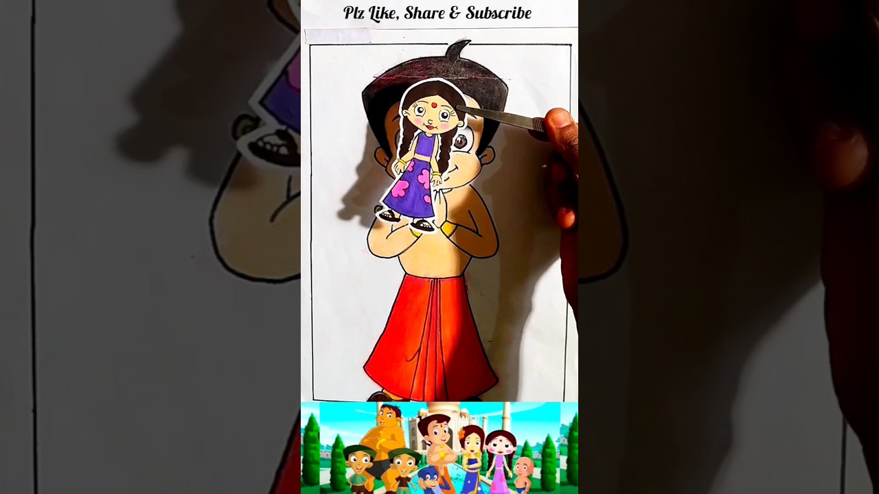 Chota Bheem Mind Refresh 🧡💯|| Chota Bheem Drawing 