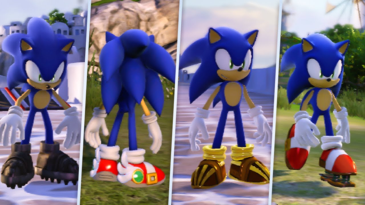 Sonic wears his upgraded shoes from Unleashed - YouTube