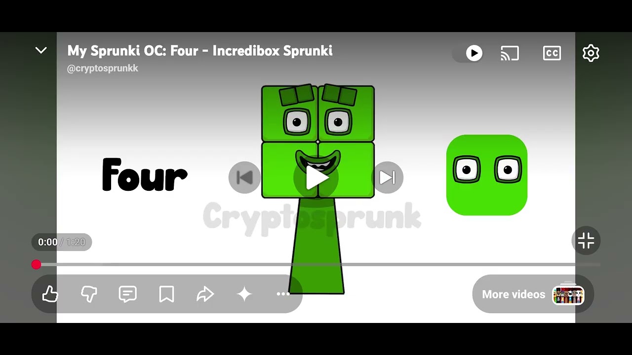 Sprunki number blocks but cryptsprunk