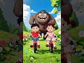 “SERU TAPI NGERI 😱 Dua Anak Dikejar Monster Saat Main Sepeda!” #fypindonesia #youtubeshorts #fypシ