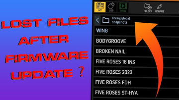 Find your old Show Files After Firmware Updates  - Quick Cut form - Monday Live Stream