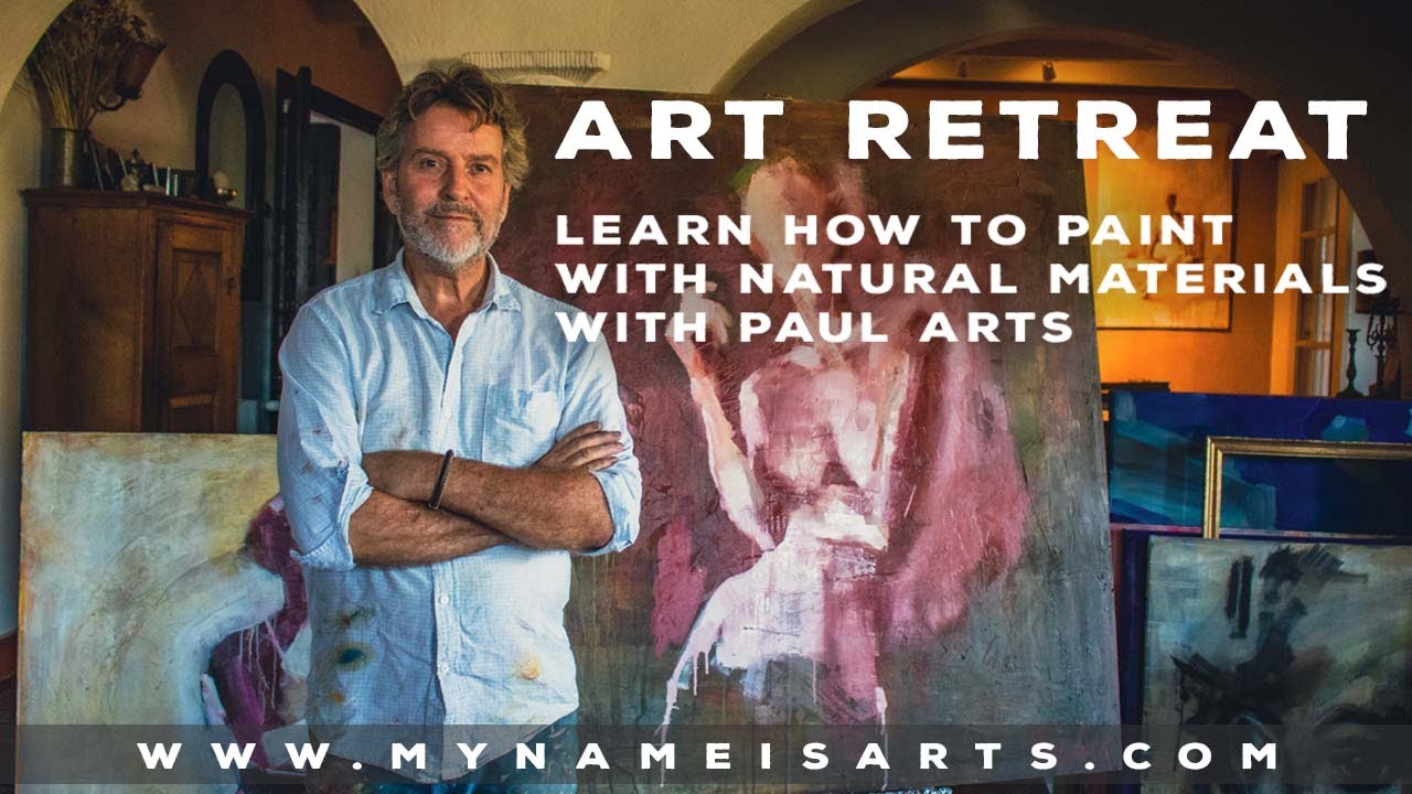Learn how to paint with natural materials with Paul  Arts