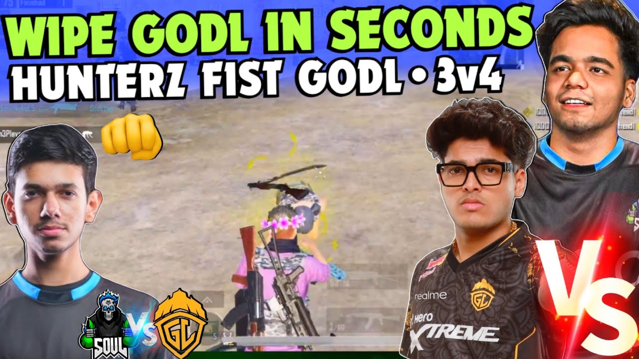 iQOOSouL vs GodL 3v4 [POV] SouL Wipe GodL in Seconds 😂 SouL HunterZ ...