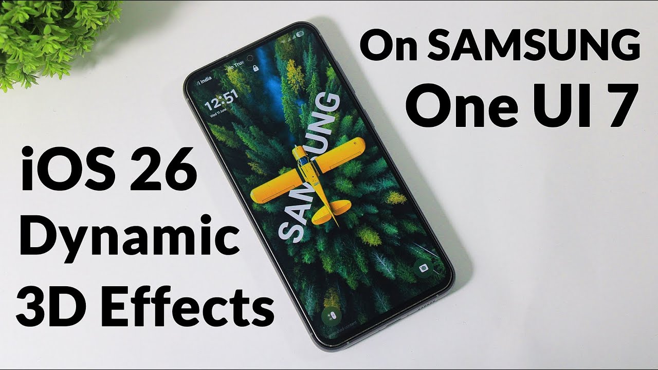 iOS 26 Dynamic Lock Screen 3D Effects On Samsung One UI 7 - YouTube