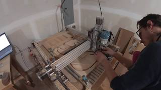 Milling a Strat body with my WorkBee CNC