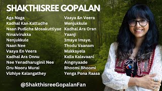 Shakthisree Gopalan Tamil Hits & Best Songs - 2024 | New Shakthisree Gopalan Song Jukebox | 2024 SG screenshot 2