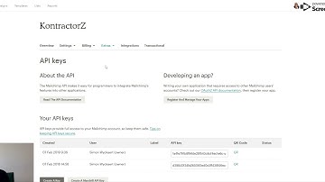 How to get an API key from Mailchimp
