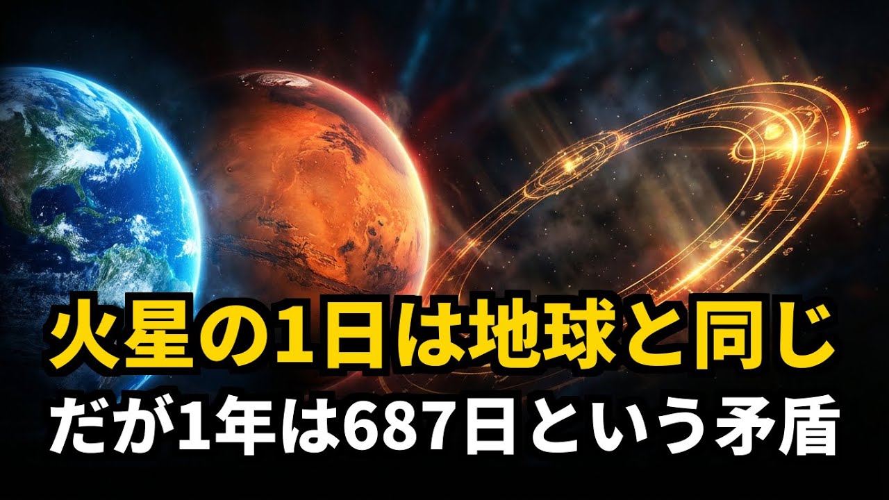 火星の1日は地球と同じ、でも1年は687日！ #教養ドキュ #火星の謎