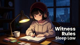 Evidence Sleep Lesson: Witness Rules (FRE 601–615) — Learn Law 🎧