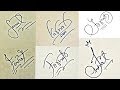 How to draw signature like a billionairefor alphabet f