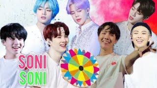 Soni Soni Akhiyo wali❤️BTS fmv💜Taekook,Yoonmin,Namjin and J-hope (ft.Rose) fmv😘