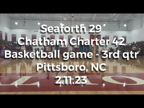 3rd quarter Seaforth vs Chatham Charter basketball 🏀 game - 2.11.23