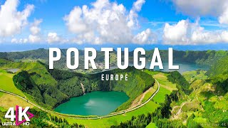 FLYING OVER PORTUGAL (4K UHD) - Soothing Music With Stunning Beautiful Natural Film For Relaxation