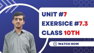 Class 10th Maths Exercise 7.3 Q.No 6 to 11 Unit 7