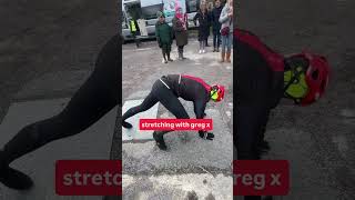 Greg James Stretching Routine For Comic Relief