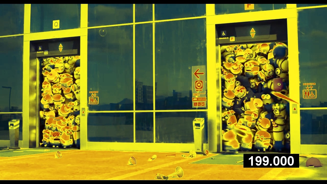 Minions Funny Moments │Elevator Rush! Sponsored by Gamavision Csupo Effects