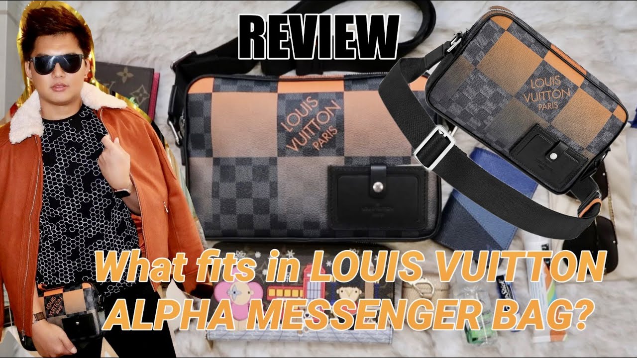What fits in my LOUIS VUITTON ALPHA MESSENGER BAG?