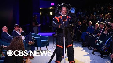 NASA unveils new spacesuit for Artemis III moon mission | full video